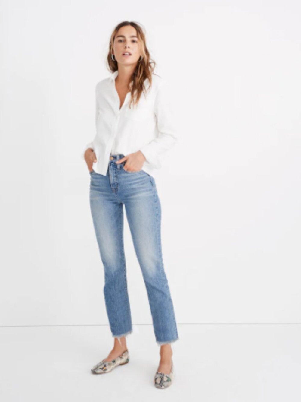 Madewell The Perfect Vintage Jean in Ainsworth Wash High Rise Tapered Stretch 33